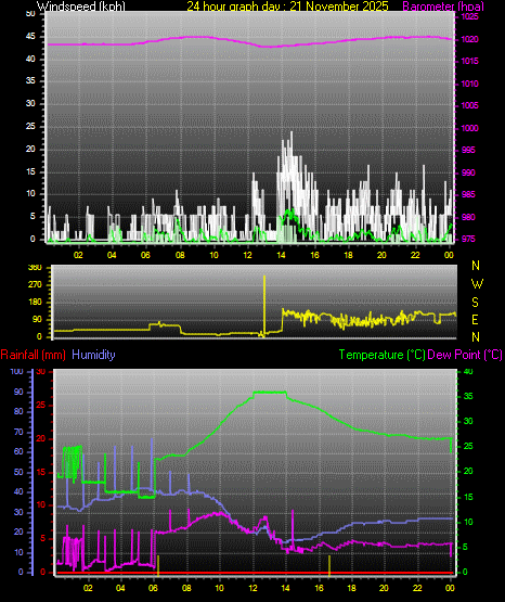 24 Hour Graph for Day 21