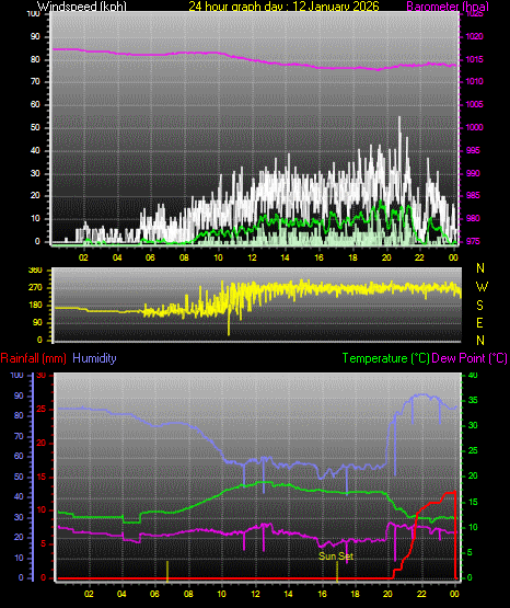 24 Hour Graph for Day 12
