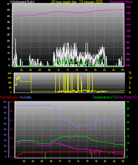 24 Hour Graph for Day 19