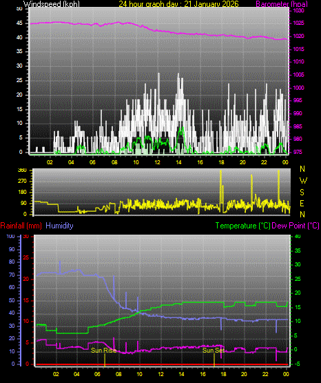 24 Hour Graph for Day 21