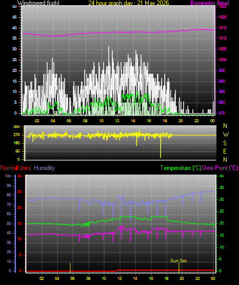 24 Hour Graph for Day 21